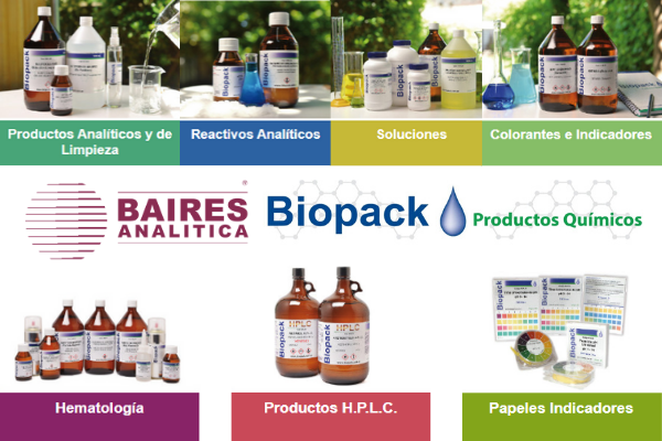 Reactivos y estndares Biopack - proveedores de reactivos Biopack